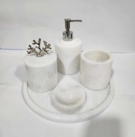 Resim Mermer Banyo Seti 