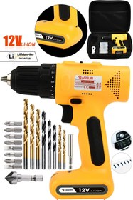 Resim ASSUR 12v Type-c USB Şarjlı Matkap Dahili Batarya Akülü Vidalama 