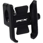 Resim Geeksen Honda Pcx 125 150 Motosiklet Cnc Gidon Telefon Tutucu Siyah 