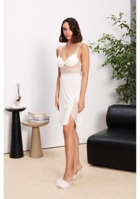 Resim Pierre Cardin Ekru 6'lı Modal Gecelik Sabahlık Çeyiz Seti 5000 Ekru 
