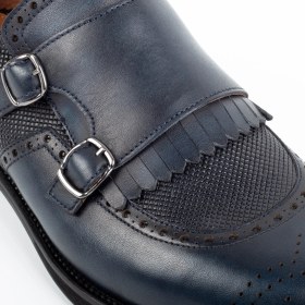 Resim Zerbay Lhotse Microlight Taban Çift Tokalı Hakiki Deri Erkek Klasik Ayakkabı, Monkstrap, Loafer 