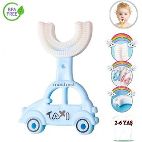 Resim Mas Lord U Tipi Yeni Nesil Diş Fırçası - Mavi - Araba Model 2-6 Yaş 