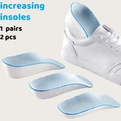 Resim 2 Adet Üniseks Boy Artırıcı Tabanlık - Nefes Alabilir Ter Emici Ergonomik Kemer Destekli İç Tabanlıklar Spor, Günlük ve Sahte Ayakkabılar için - Rahatlık ve Destek Ayak Pedleri 