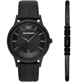 Resim Emporio Armani AR80057 Erkek Kol Saati + Bileklik 