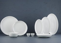 Resim Evaliza Platin Elegant 30 Parça 6 Kişilik Porselen Yemek Takımı 