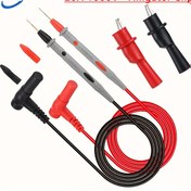 Resim Gudyir 1 Set Multimetre Test Kablo Seti - 20A 1000V AC/DC Sondalar ile Timsah Klemensler ve Plunger Test Teli, PVC Malzeme, CAT III Ölçüm Kablo Seti için Elektrik Testi, Elektrik Test Cihazı | Multimetre Test Kablo Seti | Dayanıklı Test Kablo Seti 