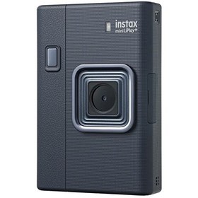Resim Fujifilm Instax Mini Liplay Plus Midnight Blue Fotoğraf Makinesi 20'li Film Çanta ve Kıskaç Hediye Seti 
