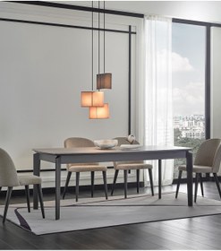 Resim Enza Home Berta Sabit Yemek Masası - Vizon 