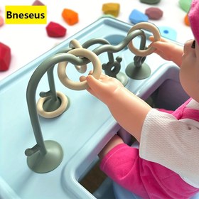 Resim 1 Set Silikon Eğitici Oyuncaklar, Dahili Emme Kupası, Koltuk Masa Oyuncak, Boncuk Rulo Oyuncak, Erkek ve Kızlar için Tatil Hediyesi 