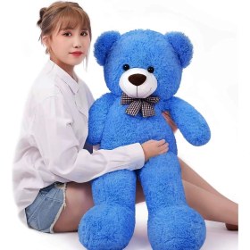 Resim Sole Oyuncak 80 cm Papyonlu Peluş Ayıcık- Ithal Kumaş - Premium Koleksiyon Hediyelik Ayı (% 100 Yerli) 