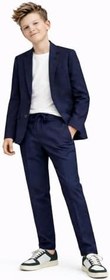 Resim Erkek Çocuk Modern Casual Slim Fit Takım Elbise Ak2850 