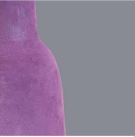 Resim Selvon Kadife Kaplı Mor Abajur Mor 