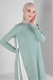 Resim Alvina YANI BAĞLAMA DETAYLI DÜĞMELİ EŞOFMAN TUNİK 43697 