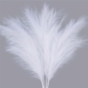 Resim 10 Saplı Bohem Tarzı Sahte Pampas Çimi Dekoru, Yumuşak Tüylü Yapay Çiçekler Vazo Dolgusu, Düğün, Tatil, İlkbahar Dekorasyonları ve Hediyeler, Kapsız Polyester Ev Dekoru 