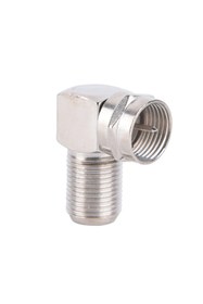 Resim ATAELEKTRONİK 5ad 5 Adet 90 Derece L Tip Vidalı Metal F Konnektör Uydu Anten Lnb Kablo Ucu Konnektör 