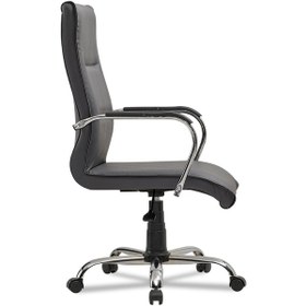 Resim Sezen Bilgisayar - Ofis - Müdür - Büro - Makam Çalışma Koltuğu Renk Ayaklı Antrasit Krom 