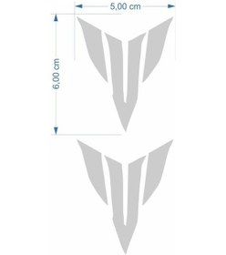 Resim Mt Logo 5 X 5 Cm Gri Sticker 2 Li 