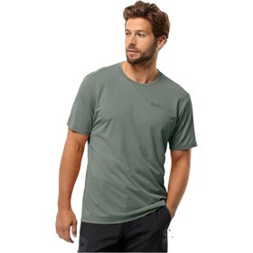 Resim Jack Wolfskin Delgami S|s Erkek Yeşil Tişört 