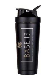 Resim Geeroyoo Siyah 750ml Çelik Protein Shaker, Ölçü İlişkili Spor Kupa, Günlük Kullanım İçin Sağlıklı İçecek Karıştırıcı 