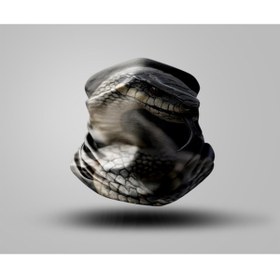Resim Buffalo Snake Tasarımlı Motorcu Buff Maske Outdoor Boyunluk Unisex Bandana 
