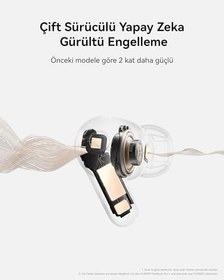 Resim HUAWEI FreeBuds Pro 5 Kulaklık, İş ve Ofis İçin Çift Sürücülü Yapay Zeka Gürültü Engelleme Sürükleyici Ses ve Sabit Form, Etkileyici Ses Deneyimi, Stabil Görüşmeler, IP57, 38 Saat Pil Ömrü, Kum Beji 