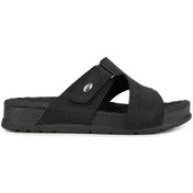 Resim Muya Orka Anatomik Taban Topuk Dikeni Erkek Terlik Siyah 