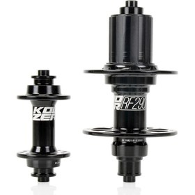 Resim Koozer RF290 Ön:5x74mm 20h, Arka:5x130mm 24h HG 8-11s Katlanır Bisiklet Göbek Seti Siyah 