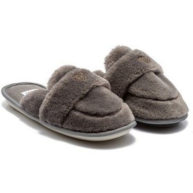 Resim Twigy Mammy Peluş Kadın Ev Terliği Gri 37/41 Gri 
