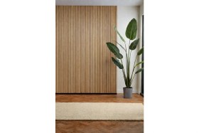 Resim Bella Wall Slim Akustik 14 Çita Duvar Paneli Teak - Wall 601 1 Paket (5 Adet) 