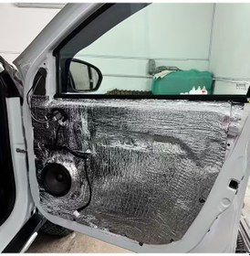 Resim 9mm 60cm 100cm 0,60m2 Folyolu Yapışkanlı Otomobil Karavan Ses Yalıtım 