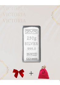 Resim Vıctorıa Gold Sertifikalı 250 Gr Külçe Gümüş 999 Ayar 