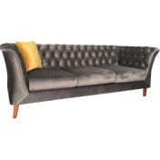 Resim 3A Mobilya Antirisit Modern Gri Chesterfield 