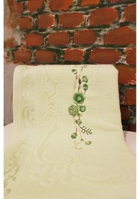 Resim Özdilek Dila Nakışlı 2'li Havlu - Yeşil Çok Renkli 