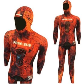 Resim Free-Sub 5Mm Olimpos Red Yamamoto Avcı Serbest Dalış Elbisesi (538680774) Kırmızı 