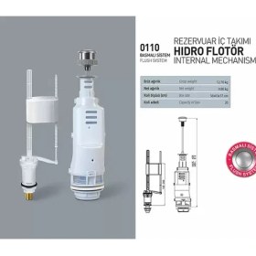 Resim Nkp Tek Basmalı Rezervuar Iç Takım - Sessiz Flatörlü 