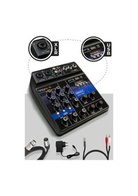 Resim Midex Mx-2020 Solo Mix Condenser Mikrofon ve Kayıt Mixer Seti 