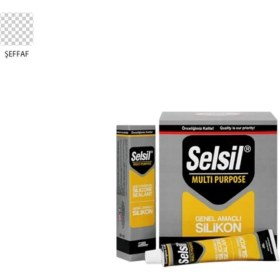 Resim Hsc Bilişim Selsil Genel Amaçlı Tüp Silikon 50 ml Şeffaf 