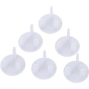 Resim Yifomall 6 Adet Beyaz İngiliz Tipi Prizi Korumalı Kapağı - Bebekler İçin Elektrik Şoku Engelleme, Abs Malzeme İle Dayanıklı 