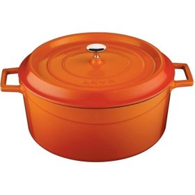 Resim Lava Trendy 20 cm Yuvarlak Döküm Turuncu Tencere 