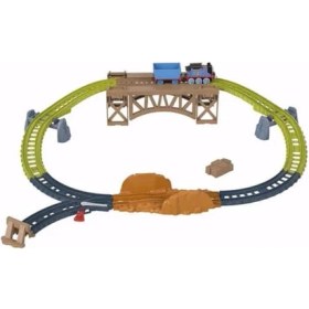 Resim Thomas & Friends Thomas ve Arkadaşları Tren Seti Sür Bırak Wooden Bridge Delivery HHV79 