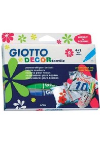 Resim Giotto Decor Textile Kumaş Boyama Kalemi 6 Renk 