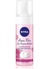 Resim Nivea Aqua Rose Organik Gül Suyu İçeren Yüz Temizleme Köpüğü 150 ML 