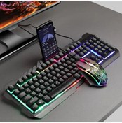 Resim Everest Grup Metal Kasa Rgb 2in1 Oyuncu Gaming Mekanik Hisli Kablolu Türkçe Q Klavye Ve Rgb Mouse Seti Blic Bkb9 