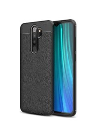 Resim Xiaomi Redmi Note 8 Pro Kılıf Deri Görünümlü Silikon Kılıf 