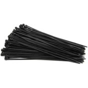 Resim ZEMBİL 1000 Adet Siyah Plastik Cırt Kelepçe Kablo Bağı 4.8x200mm 