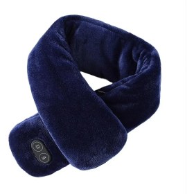 Resim Chaoduo Shop Mavi Stil Yeni Kış Eşarp Isıtmalı Eşarp USB Kadın Isıtma Eşarp Çift Eşarp Atkısı Peluş Yaka Atkılar Şal Boyun Isıtıcı (Yurt Dışından) 