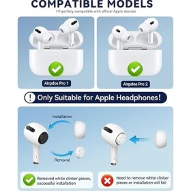 Resim Airpods Pro & Airpods Pro 2. Nesil Için 3 Çift Yedek Kulak Uçları, Gürültü Azaltma Delikli Silikon Kulak Ucu Ağrısı Yok, Kaymaz Yumuşak Kulak Uçları Airpods Pro/pro 2 ile Uyumlu (Boyutlar 