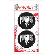 Resim Punısher 3d Damla 2 Li Sticker Logo 1 