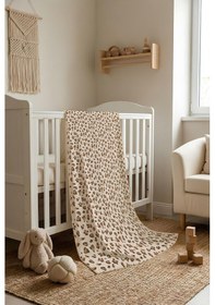 Resim Leopar Desenli Soft Touch Termal Bebek Battaniyesi Cbt0009 Renkli 