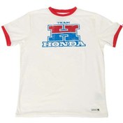 Resim Honda H Logolu Tişört Beyaz - Kırmızı 